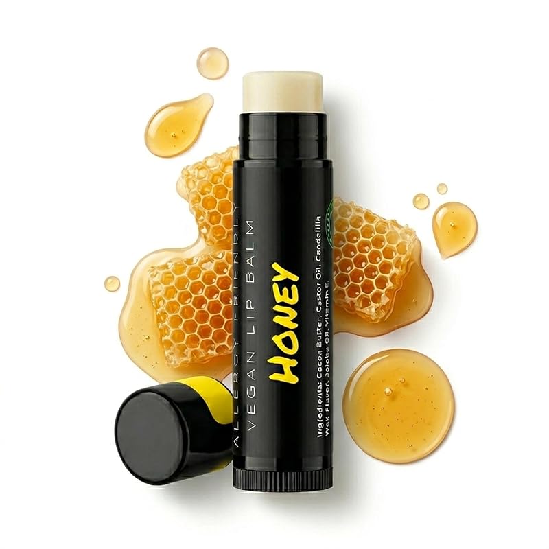 Bálsamo labial vegano UNCHAPPED com manteiga de cacau, óleo de rícino e óleo de jojoba