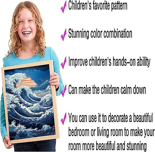 Miniatura 3 de DOTSOPS Paquete de 6 piezas de pintura de diamante 5D para bricolaje, kit de pintura para adultos, manualidades para niños, principiantes, arte con