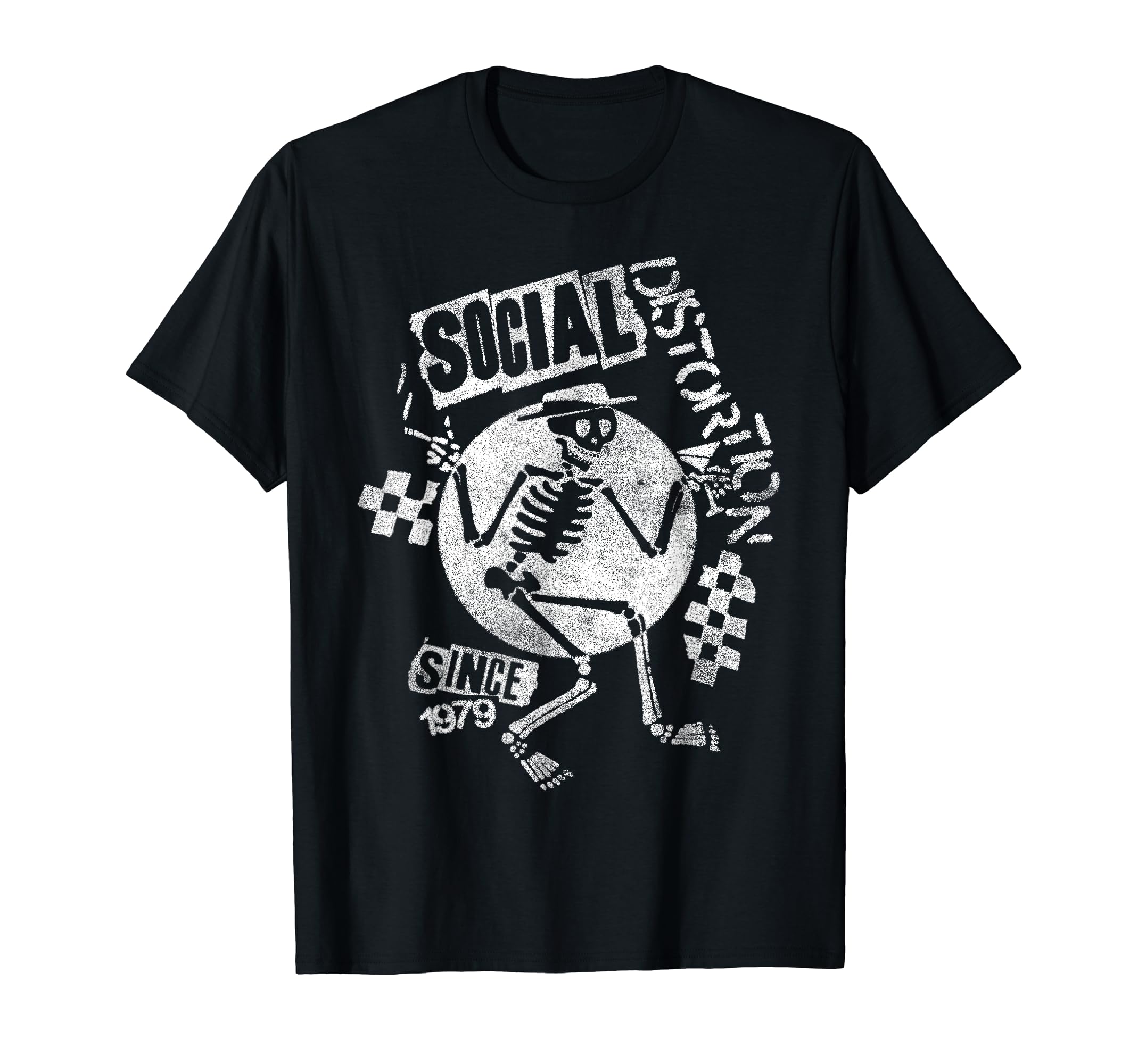 Social Distortion T-Shirt - Official Jukebox Skelly Band Logo Tee In Black
