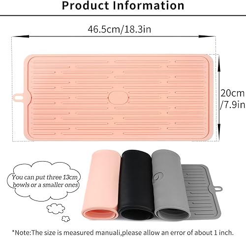 Miniatura 2 de Ptlom Mantel individual para mascotas para perros y gatos, tapete para evitar el desbordamiento de alimentos y agua, adecuado para mascotas medianas