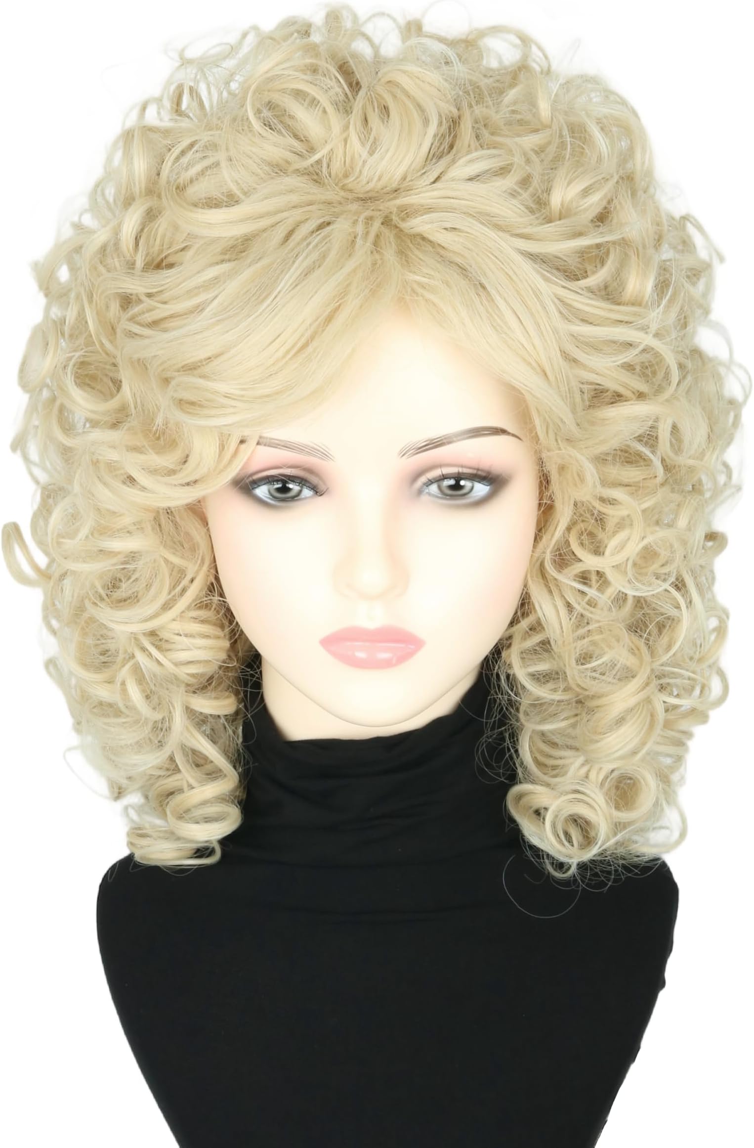 WIG ME UP – 91019-ZA89 Man Gents Lady Party Wig Halloween Fancy Dress Baroque Noble Aristocrat Lord Curls Long Ponytail Blond - View #8