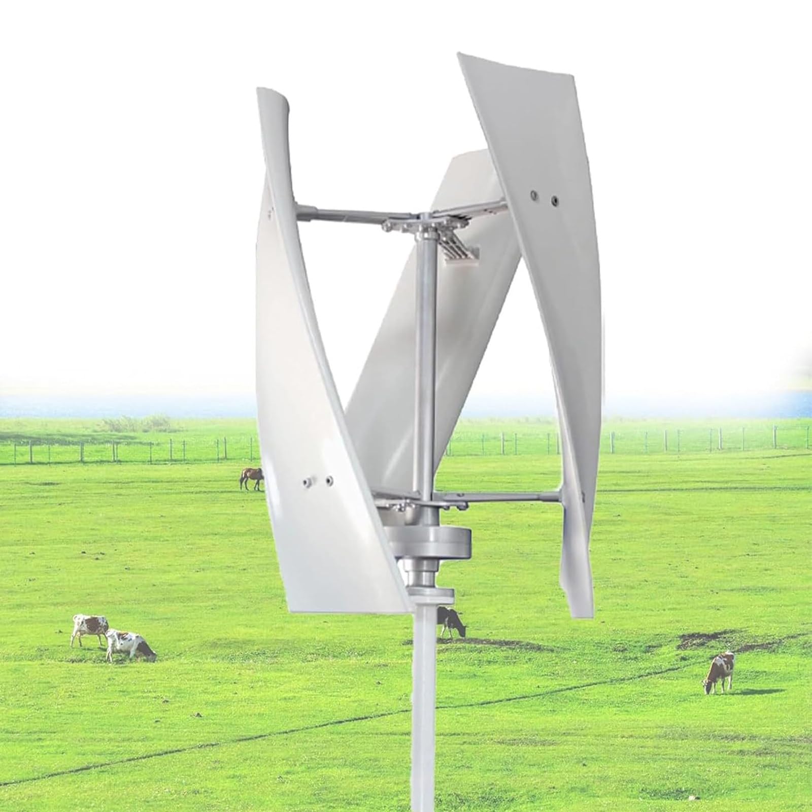 Zestaw generatora turbiny wiatrowej 7000 W, 12 V, 24 V, 48 V, pionowa turbina z kontrolerem ładowania do łodzi, pawilonów, domów, firm i przemysłu
