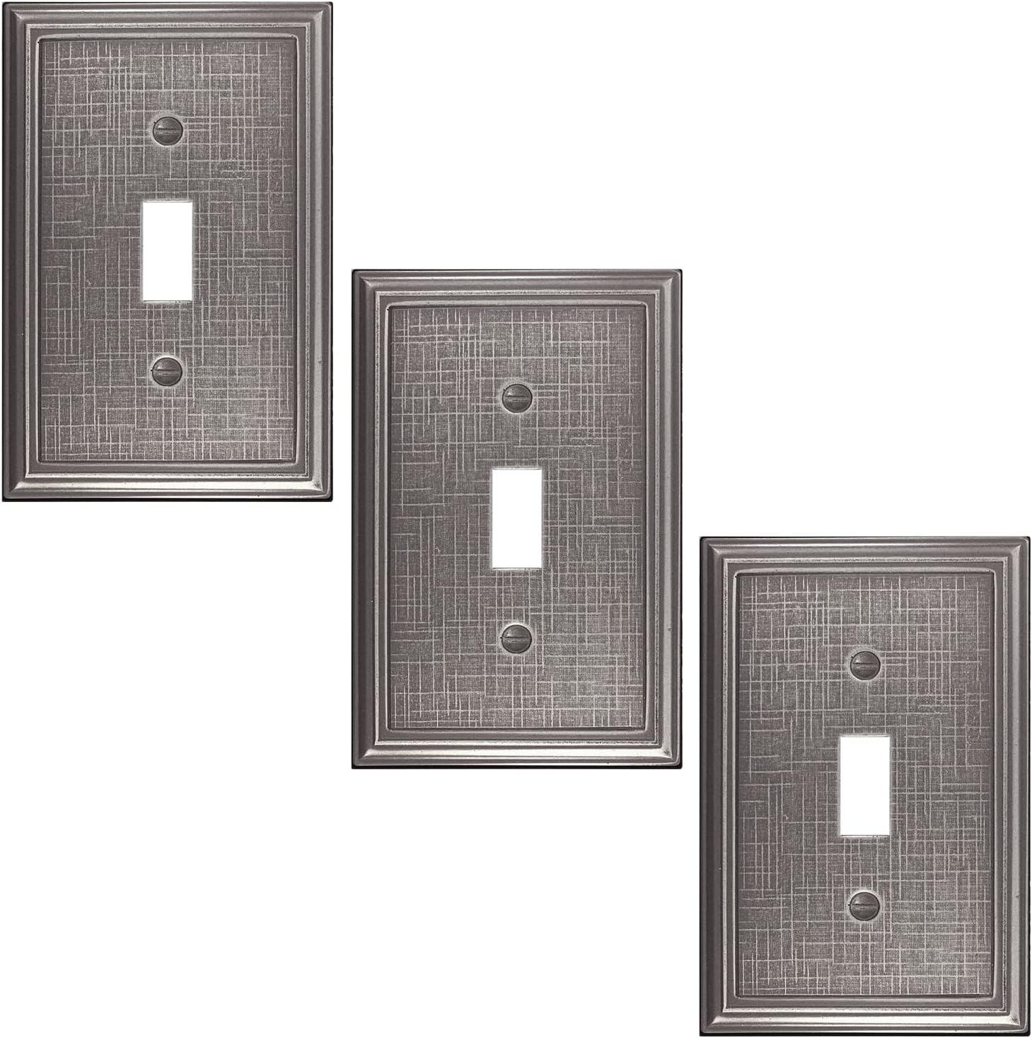 Questech Décor Single Toggle Light Switch Cover, 1Gang Electrical Wall