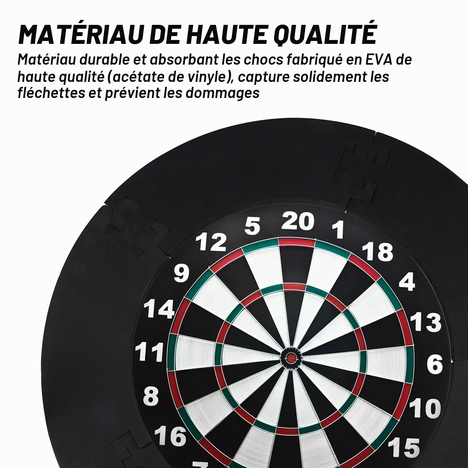 HOMURY Lot de 5 Anneaux de Protection pour Cible de Fléchettes : Cadre et Arrière pour Garage, Protection Murale et du Panneau, 44 x 13