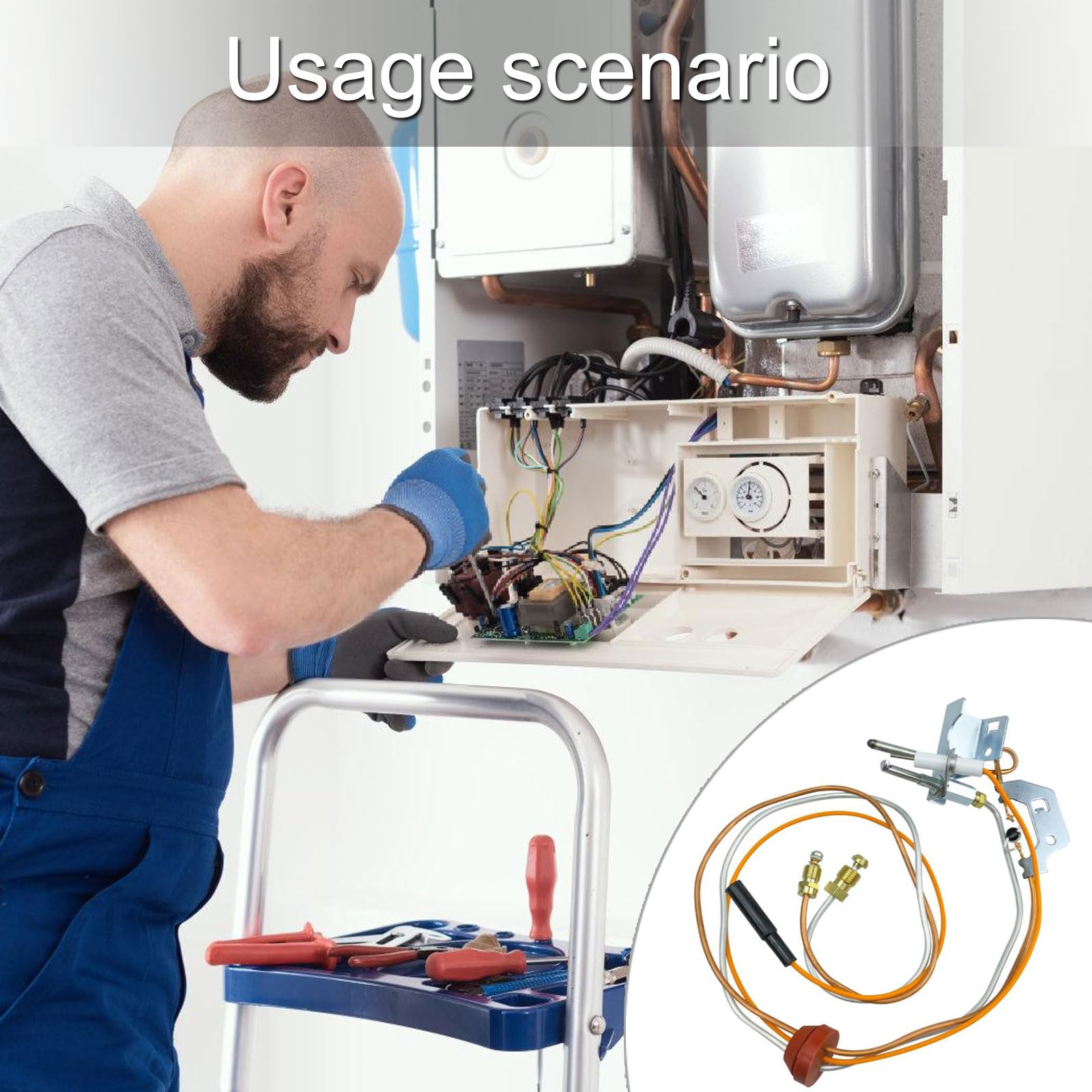 Guida per scaldabagno Set di ricambio per montaggio Accessori per riscaldamento efficienti Componente guida Adatto per sistemi idrici