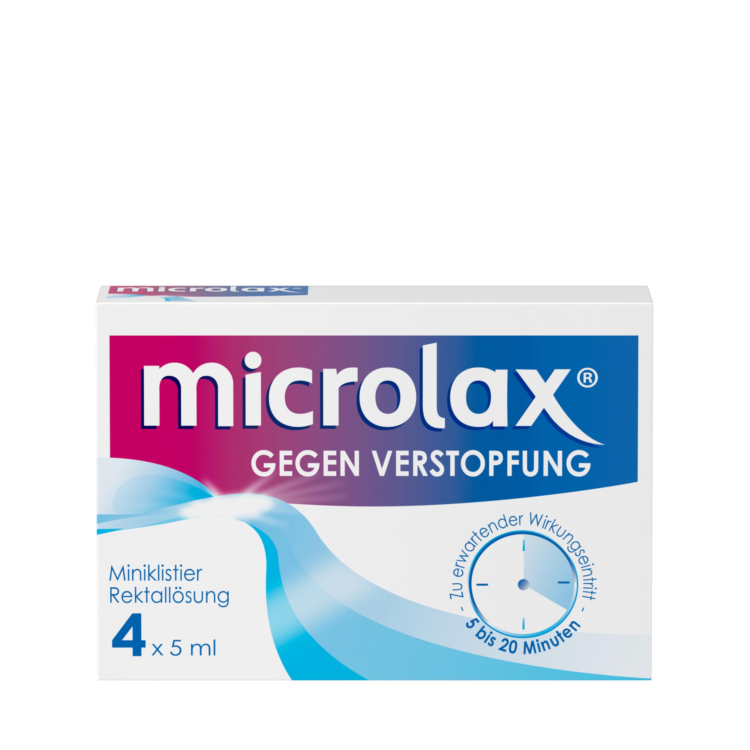 Microlax – Schnelles Abführmittel bei Verstopfung (4 x 5 ml)