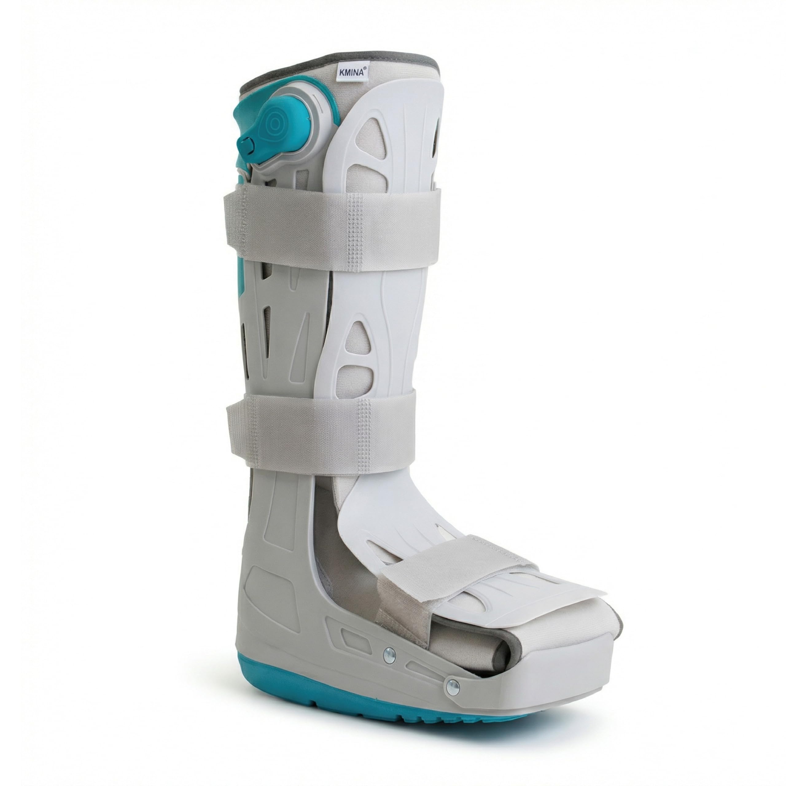 KMINA Tutore Walker Alto Gonfiabile S (Taglie 35,5 a 39,5), Stivale Ortopedico per Immobilizzazione di Piede e Caviglia, Regolazione Pneumatica con Valvola, Unisex Destro o Sinistro