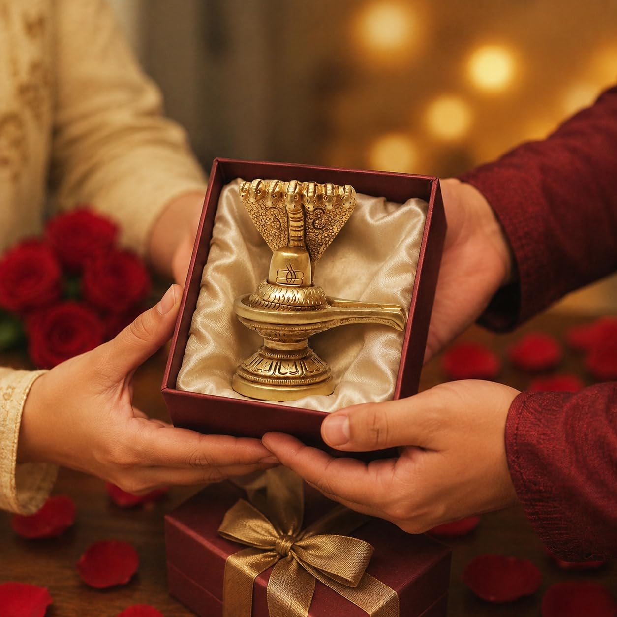 Brass Shivling Idol - Home Puja & Spiritual Decor -8