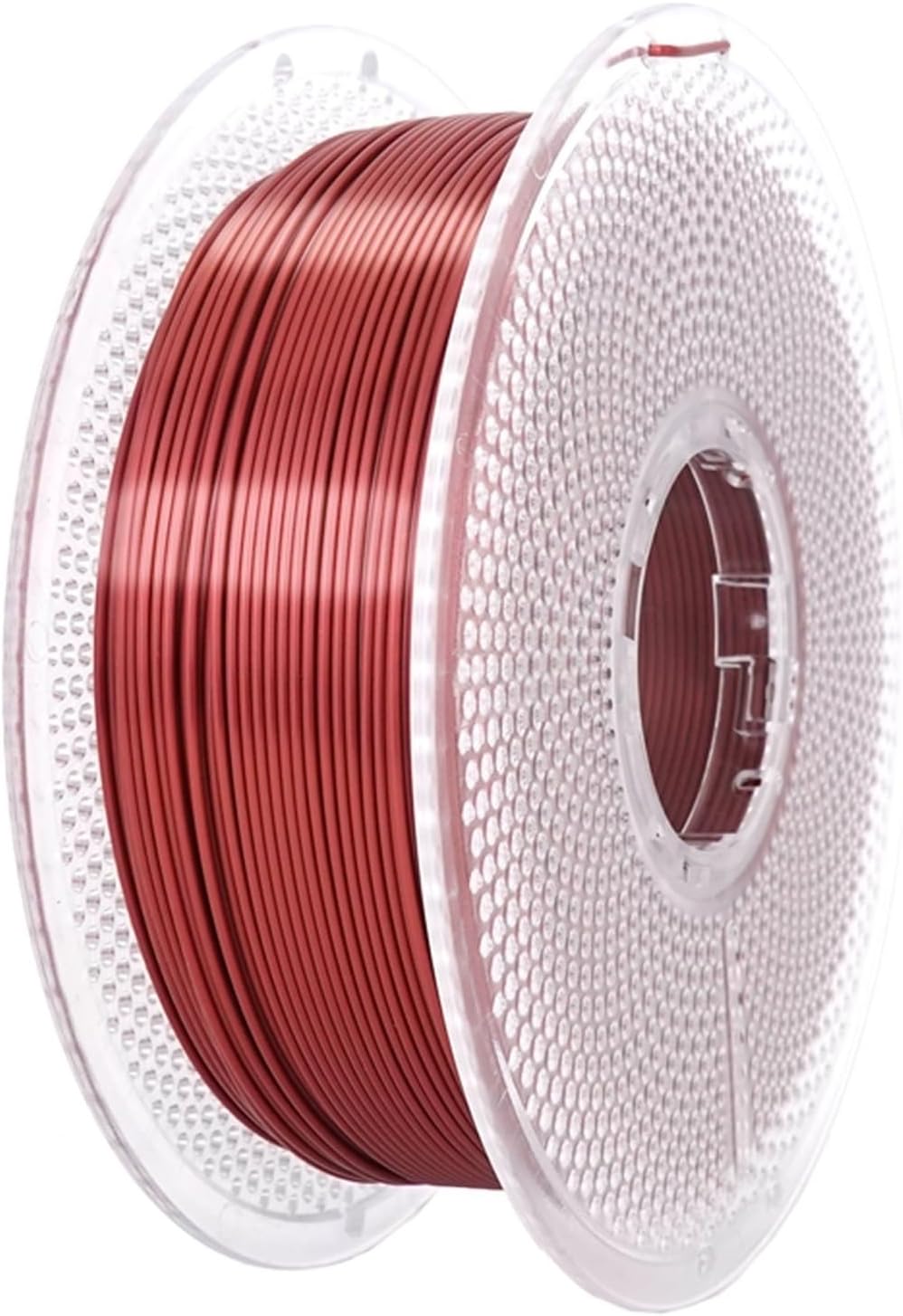 Silk Red Copper PLA 3D Printer Filament 1.75mm 1kg, +/-0.03mm Dimensional Accuracy, High Gloss Shiny 3D Printing Material