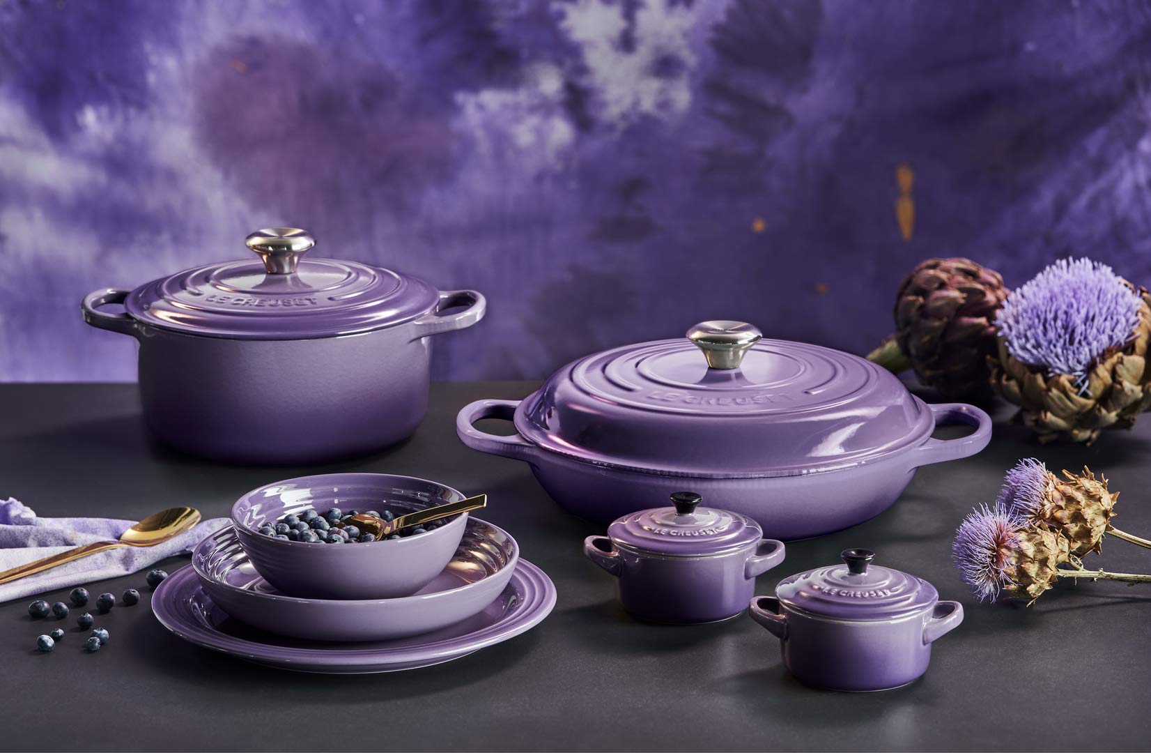 LE CREUSET ハート型鍋 パープル LE CREUSET ハート型鍋 パープル LE