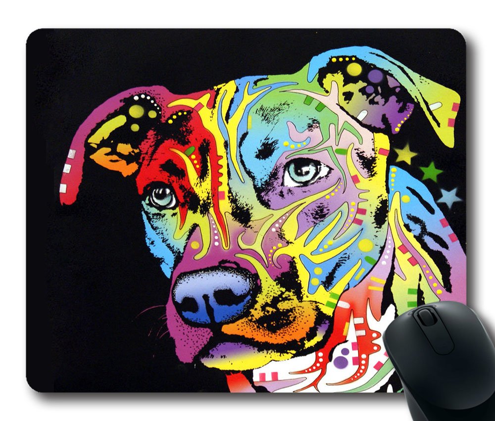 Gaming Mouse Pad Customized Natural Eco Rubber Oblong Graffiti Mixed Pit Bull MousePad Computer Desk Stationery Accessories Mouse