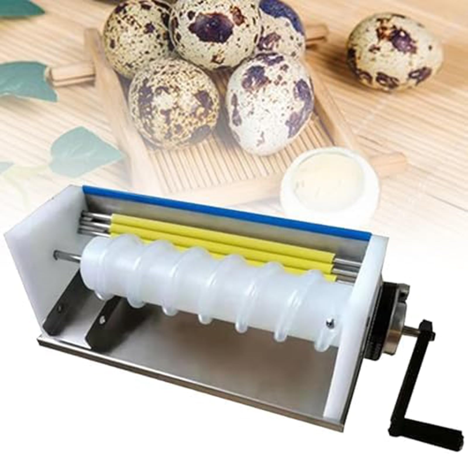 Aserzenith 1 Stainless Steel Egg Shelling Machine, Efficient Hand Crank Peeler For Fast Egg Peeling, For Home And Restaurant Use