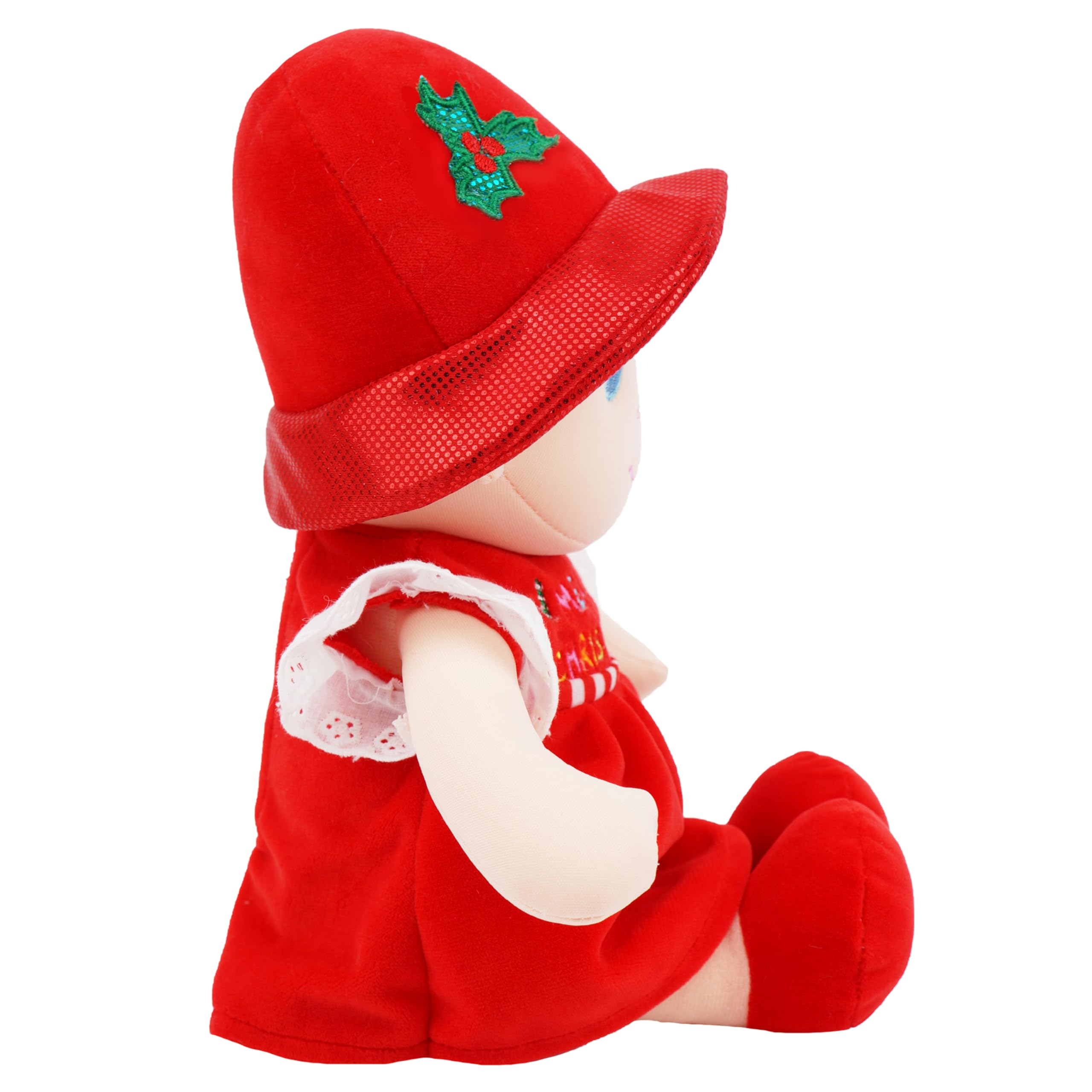Lullaberry 30cm Soft Dolly Emilia - Stuffed Soft Baby Boy Doll for Birth and Up - Christmas Special Edition - Image 2