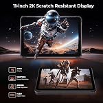 HOTWAV R9 Plus 2025 Rugged Tablet 11 inch Tablets Android 14, 20080mAh Waterproof Tablet, 2K 24GB+512GB/2TB TF Outdoor Tablets, 64MP+16MP Octa-Core IP68&IP69K/4G Dual SIM/5G WiFi/Face ID/GPS/OTG