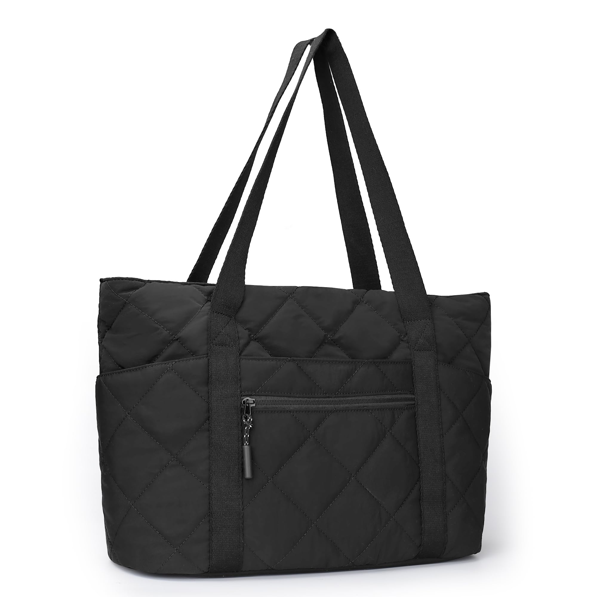 befen Laptop Tote Bag for Women Work Travel Tote Bags Nurse Puffer Quilted Handbags Lightweight Waterproof Beach Purse