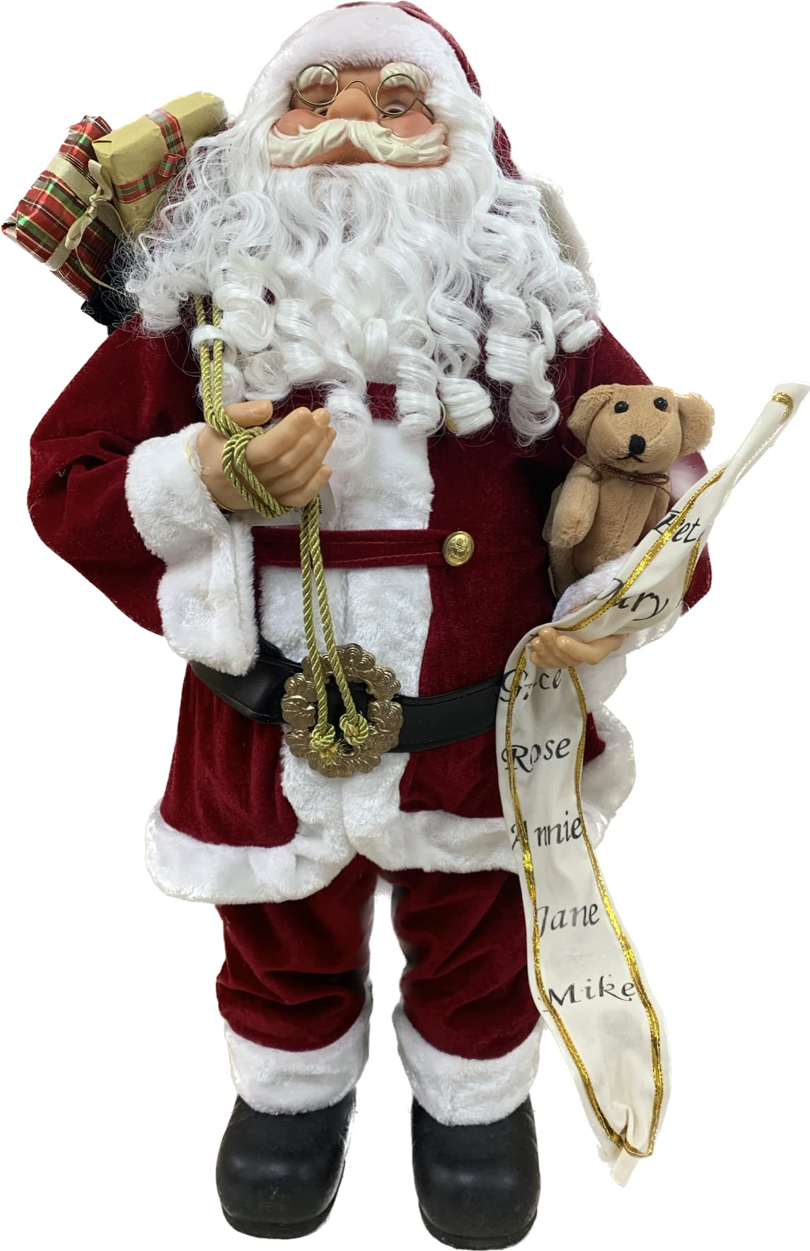 Red 45Cm Standing Santa Claus Christmas Decoration