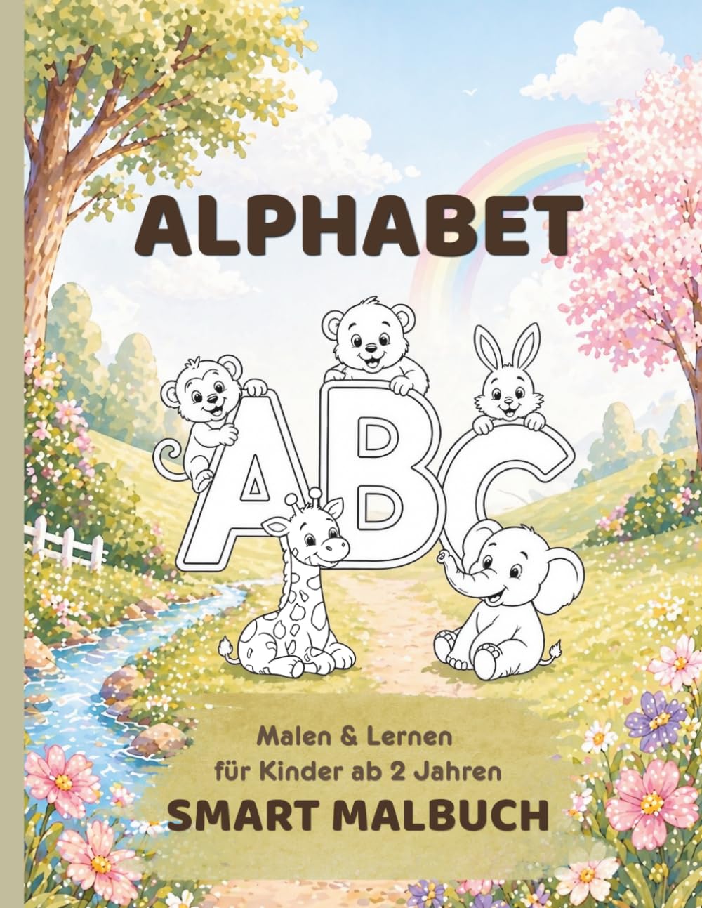 ABC Malbuch für Kinder ab 2 Jahren: Lernen & Ausmalen | Spielerisch das Alphabet entdecken