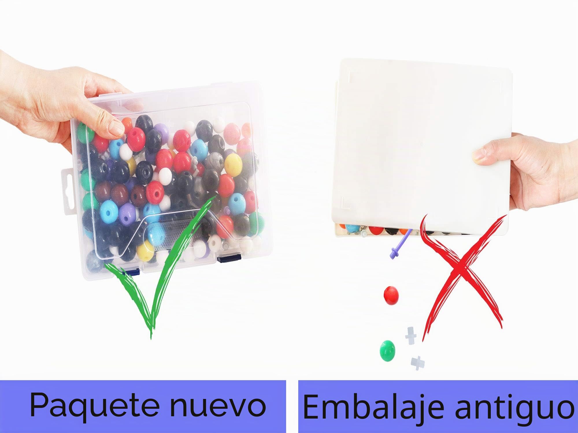 LINKTOR 444 Piezas Orgánica e Inorgánica Estructurade Química Modelo Molecular Kit Conjunto de Científica Átomo Enseñanza Set Contiene Una Fullerenos Estructurales Kit con Guía de Instrucciones…