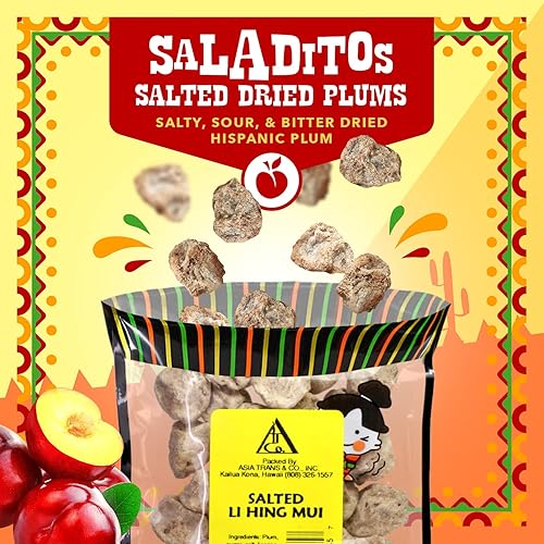 Miniatura 2 de Ciruelas rojas saladas secas - Saladitos Con Sal - 2.5 onzas