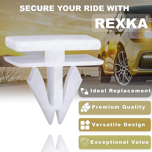 Miniatura 4 de Rexka 25 Uds cubierta de parachoques Radiador Rejilla Rocker Moldeo Retenedor Clips 25693852 Compatible con GM Buick Chevrolet Oldsmobile Pontiac