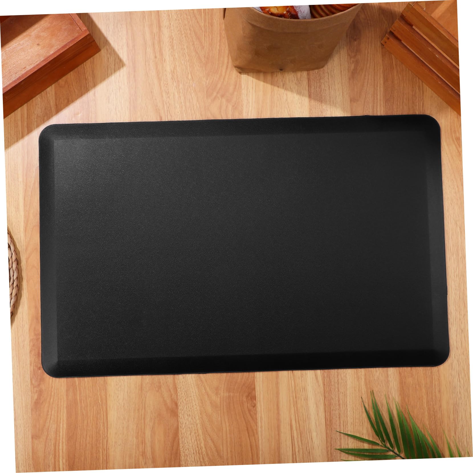 Tappetino Antifatica per Piedi Nero 44x71x1, 2 Cm in Pvc