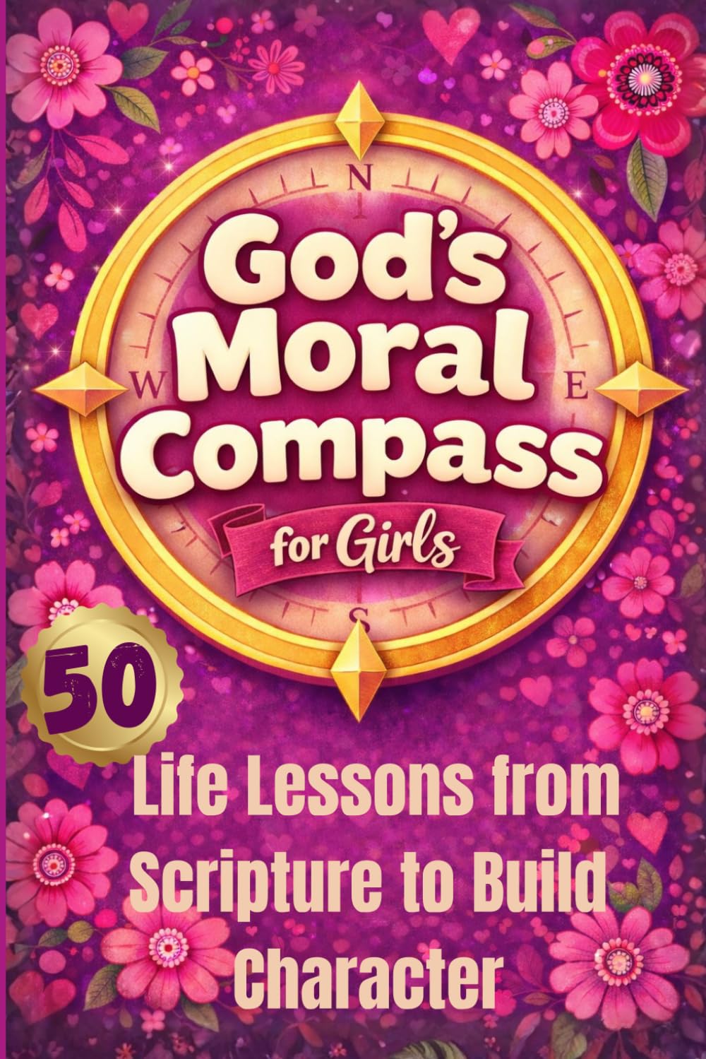 God's Moral Compass for Girls: 50 Bible Life Lessons from Scripture with Activities to Build Character