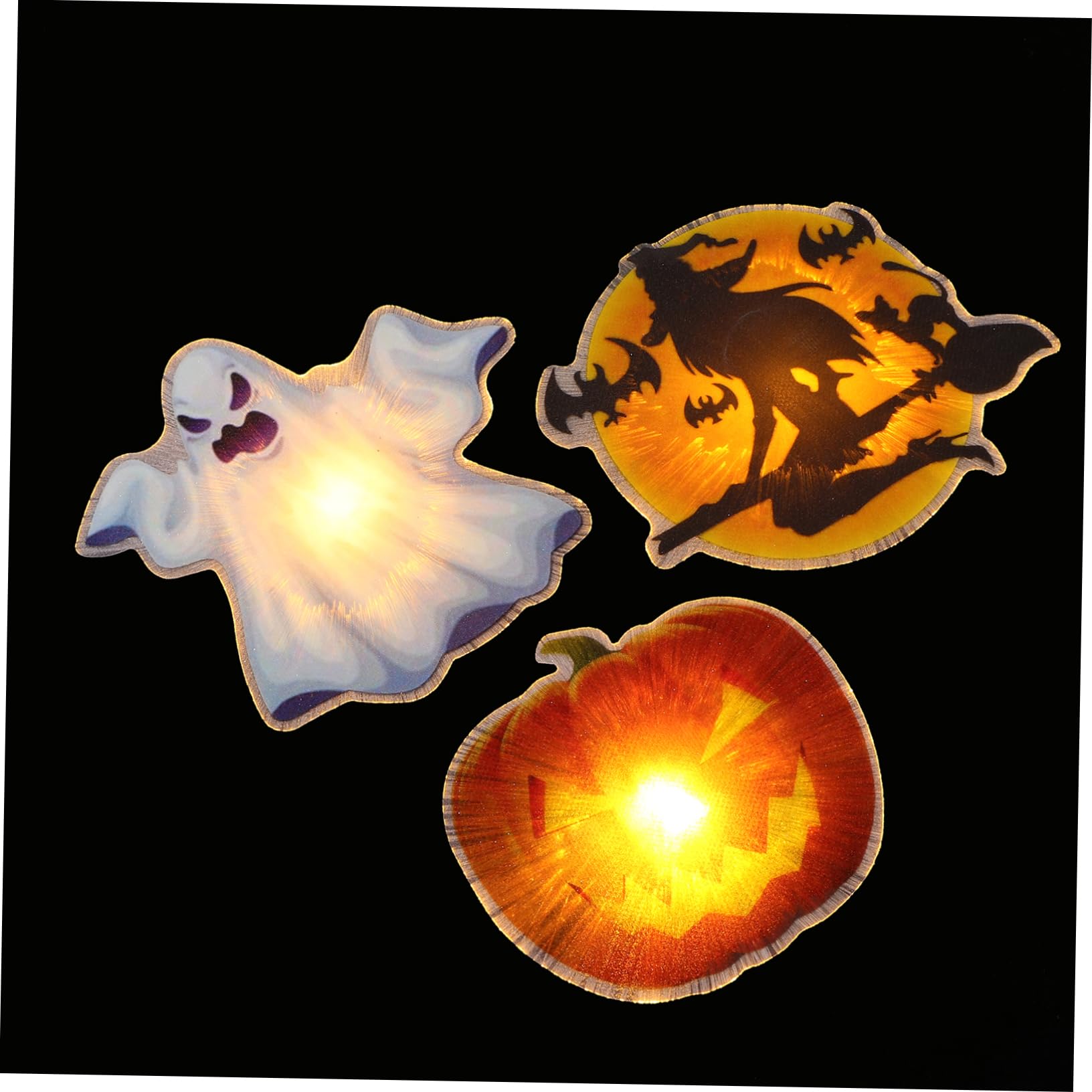POPETPOP 3pcs Led Fiber Optic Lamps for Halloween Festival Decor Adornments Random Styles for Spooky Party Atmosphere and Celebrations