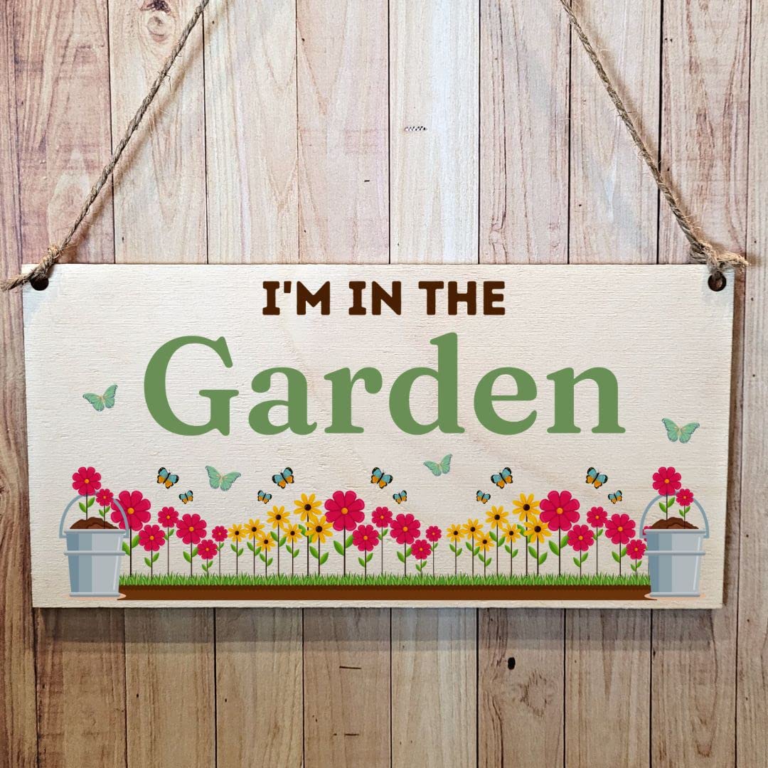 Second Ave Funny Garden Rules – Targa Da Appendere In Legno Con Corda Di Iuta, 20x10 Cm, Regalo Divertente Per Giardinieri - 3
