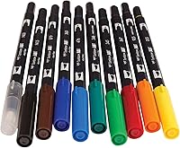 Vista 5 de Tombow ABT Dual Brush Pen Set of 10, Primary