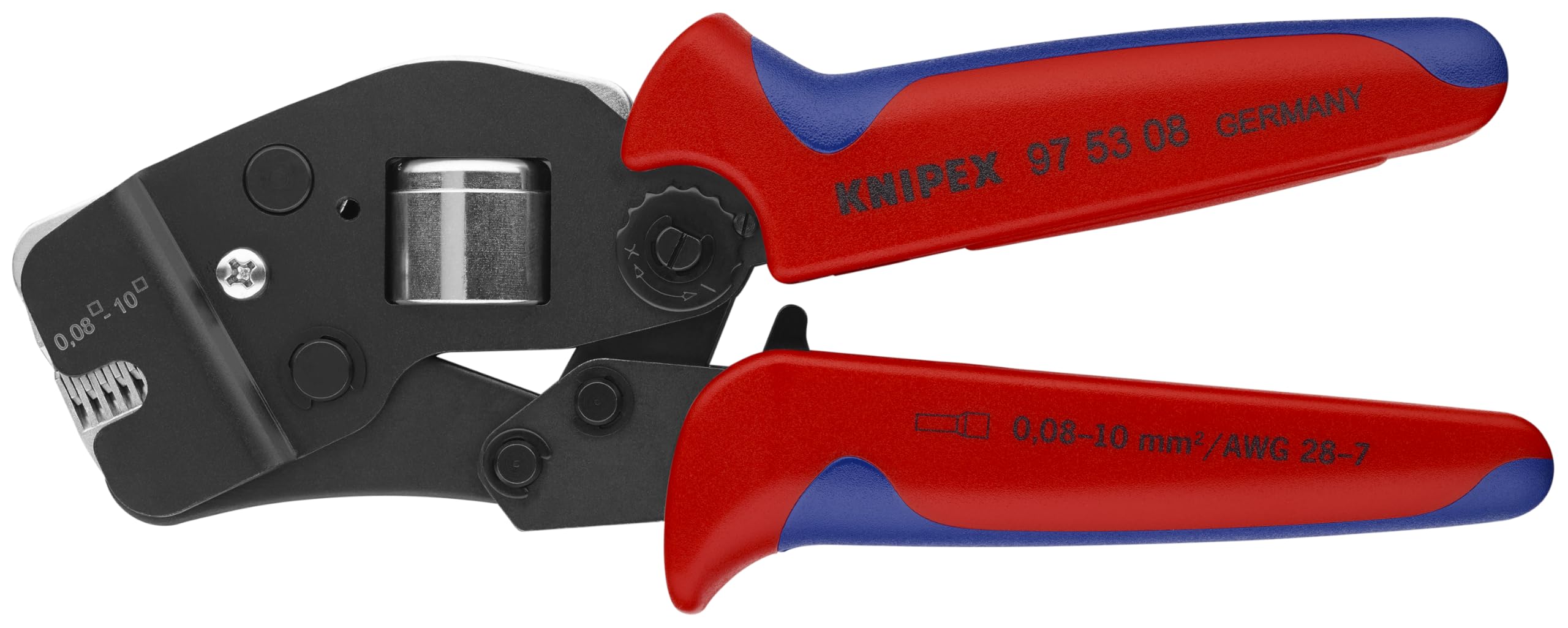 KNIPEX Alicates de crimpado autoajustables para virolas de alambre