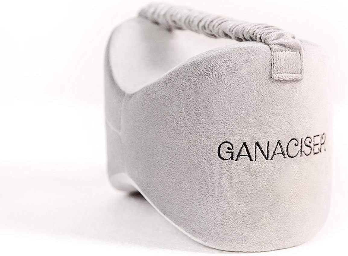 GANACISER Knee Pillow of Sciatica Nerve Pain Relief for pains of Hip, Leg, Knee, Back and Pregnancy - Memory Foam Wedge Leg Pillow