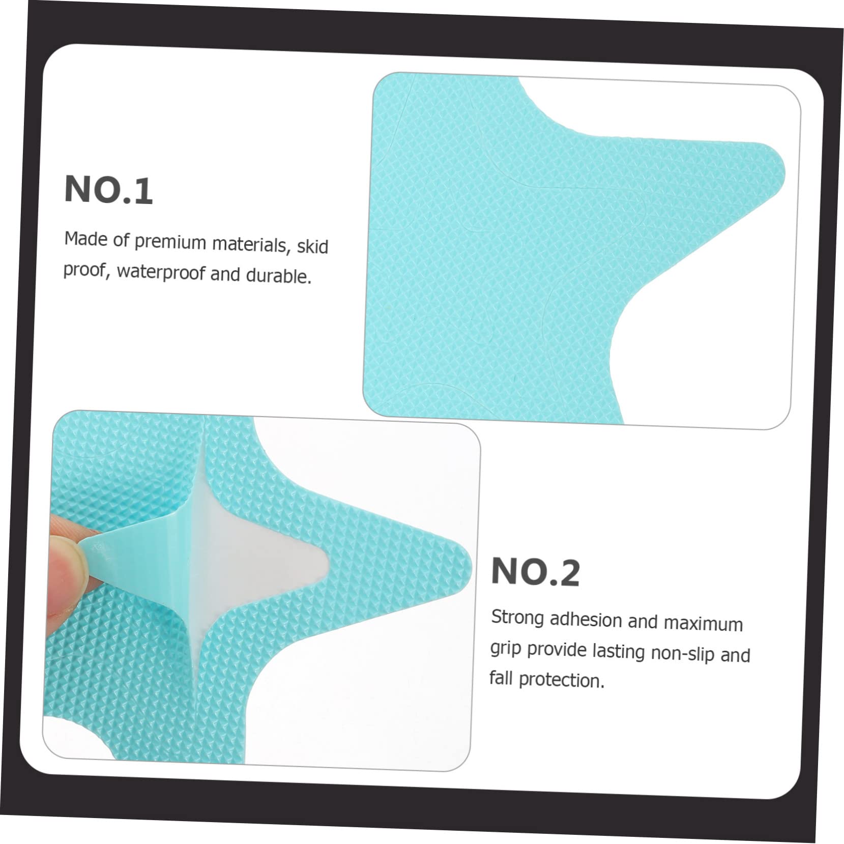 TOPBATHY 5 Juegos Baño Pegatinas Antideslizantes Slip Piso Sellador Bañera No Pegatinas Puerta Pegatina para Escaleras Pegatina Peva Suelo Pegatinas Adhesivos Pegatinas Mañana 20 Piezas * 5