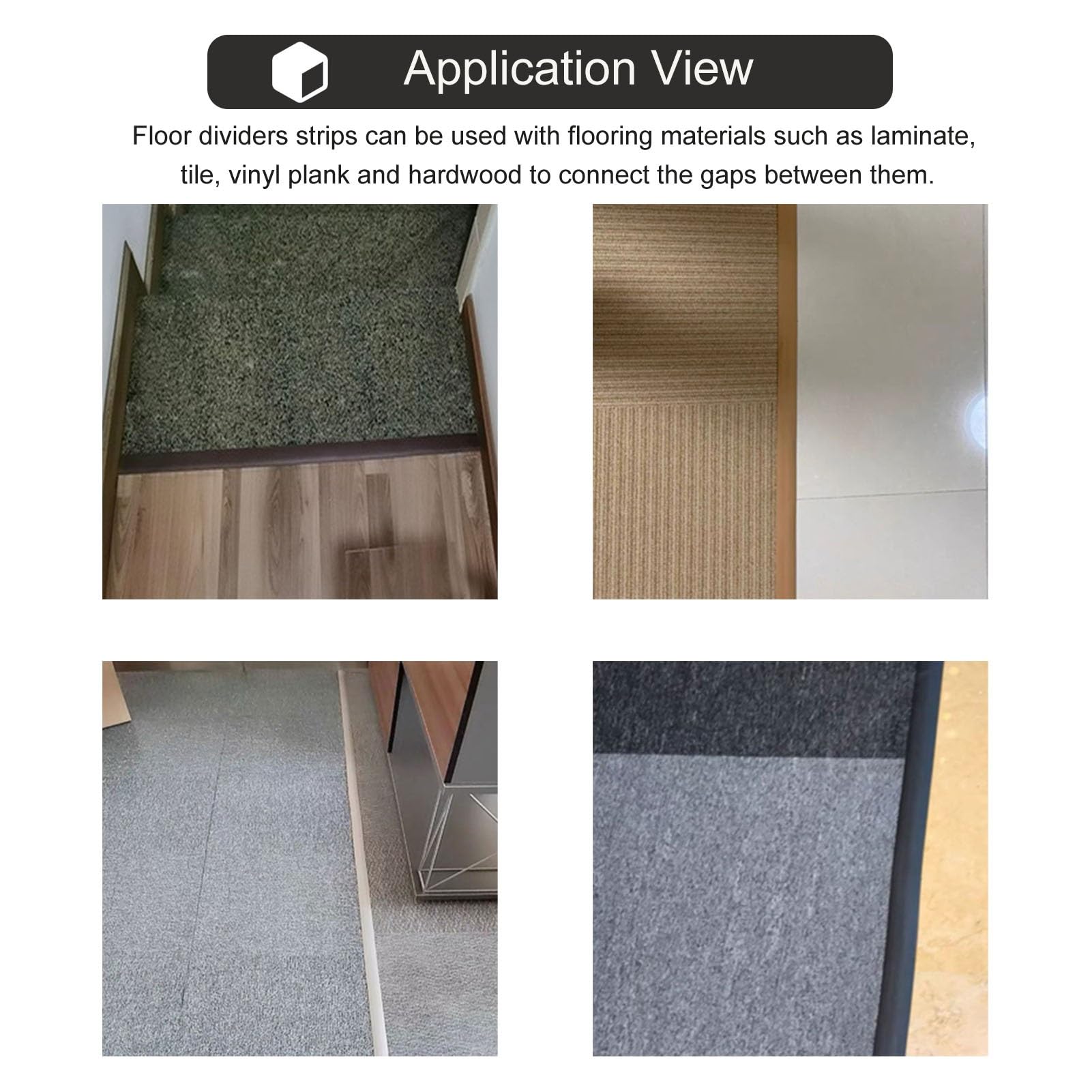Generico Rampa di Soglia Autoadesiva in PVC Strisce di Sogliastrisce di Transiziones per Porta D'Ingresso/Corridoio/Pedana Profilo per Pavimento in Legno E Piastrelle (Marrone 6 M (19,68 Piedi))