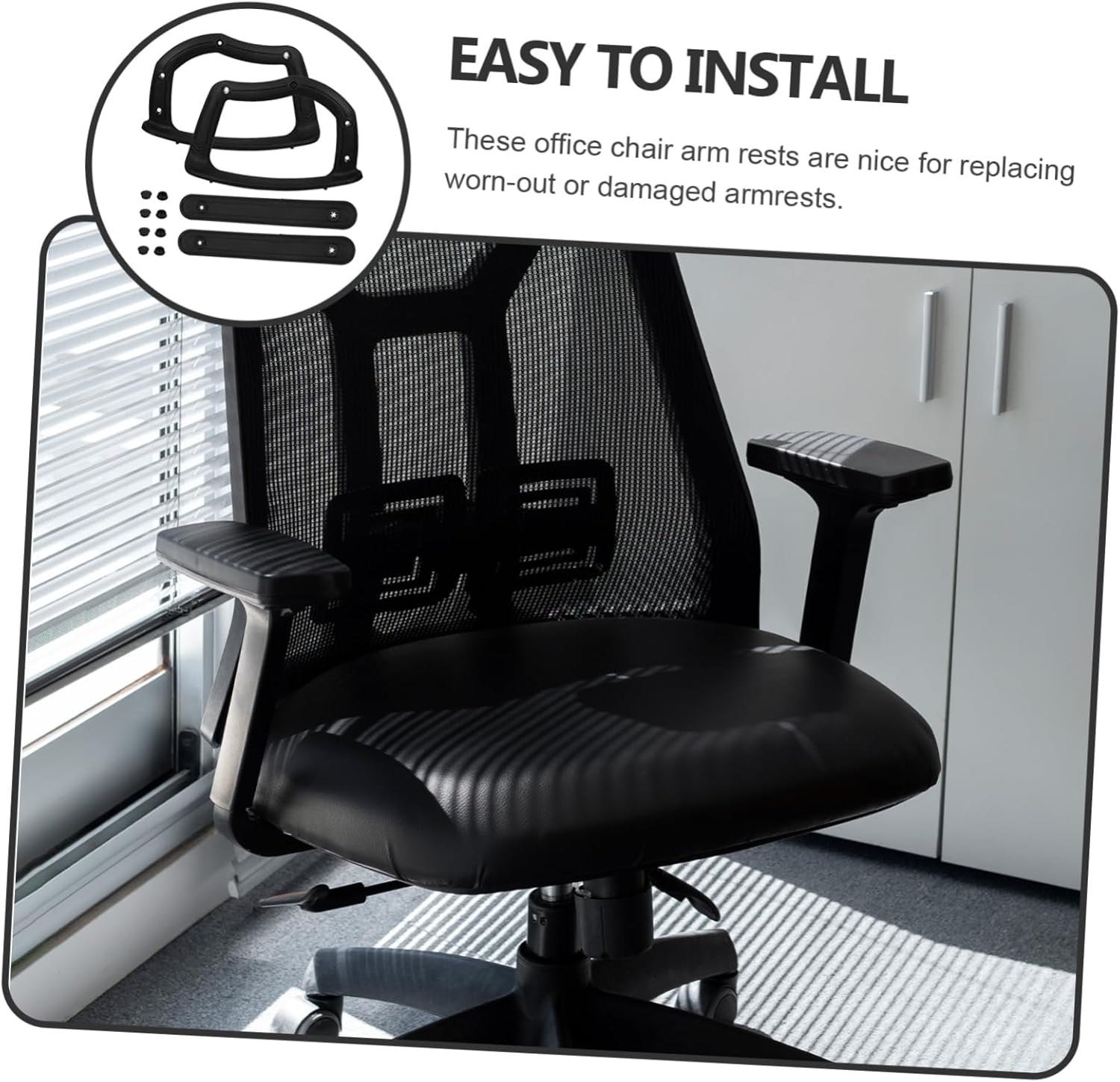 Office Chair Armrest Covers Comfortable Replacement Parts for Office Chairs Arm Rest Pads for Daily Use