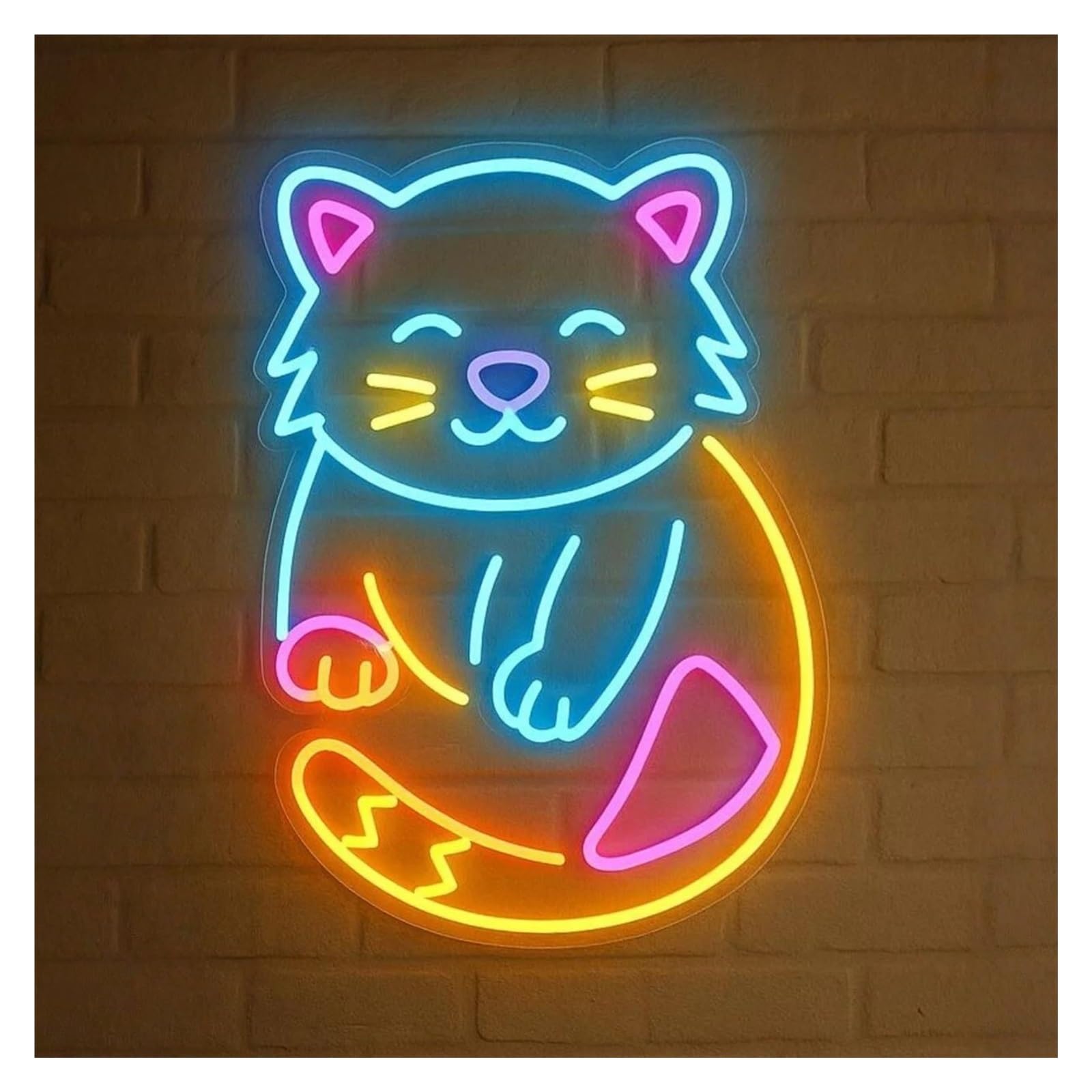 RONGCH Hanging Art Neon Signs Binturong Animal Neon Sign Dimmable for Kids Bedroom Store Decor Natural Science Themed Spaces Decorative 45cm