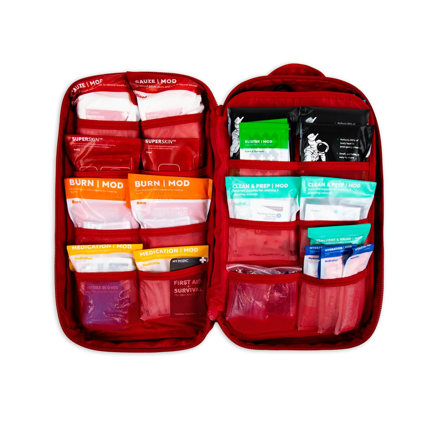My Medic MYFAK Large Standard - HSA FSA First Aid Kit - Comprehensive Home Medical Kit with 150 Items - IFAK for Camping Car or Boat - Red — Amazon image 7