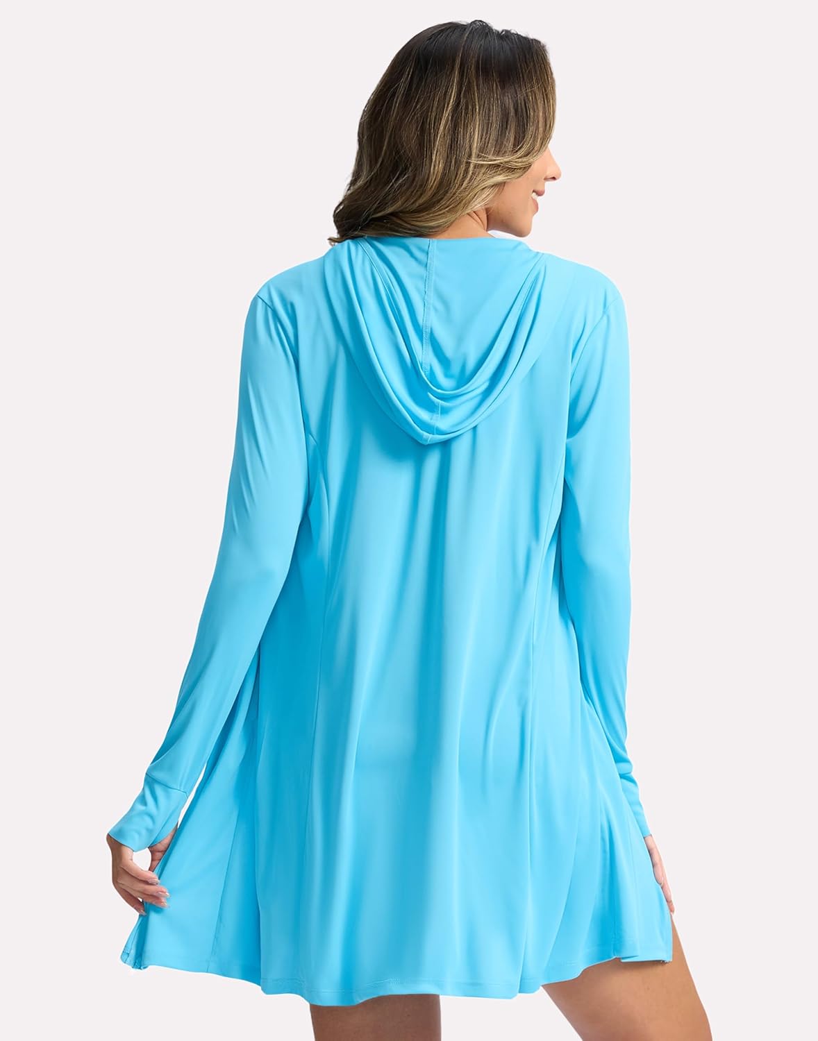 Soothfeel Women's UPF 50+ Swim Cover Up Sun Protection Hoodie SPF Lightweight Jacket Long Sleeve Beach Cover Ups for Women - Image 2