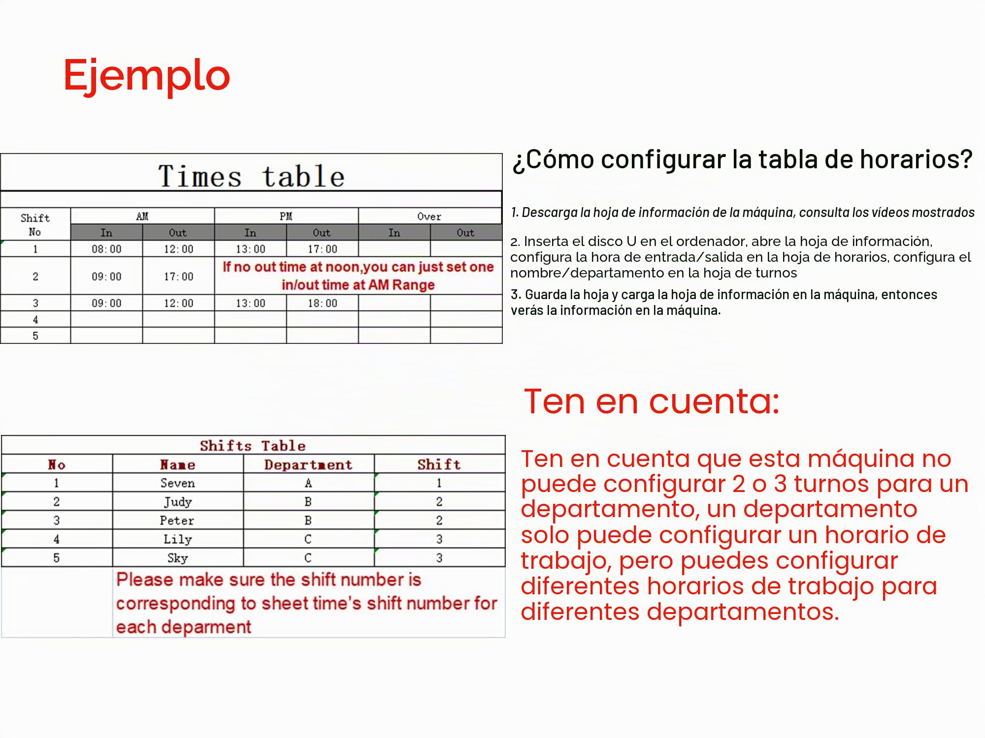 WEELIAO Máquina de Tiempo de Asistencia, Reloj de Tiempo con contraseña y Huella Dactilar para Empleado con escaneo de Dedo, RFID y perforación de Pin en uno (I60 7.48" W x 4.72" H)