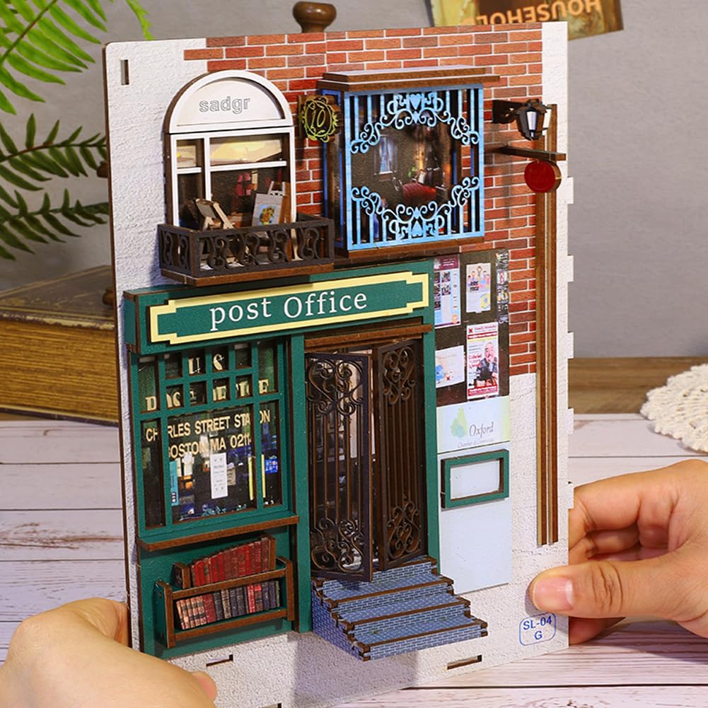 DIY Puppenhaus-Kit Für Erwachsene – 2D-Stereomodell „Caramel Dreams“ Mit LED-Beleuchtung & Berührungssensor