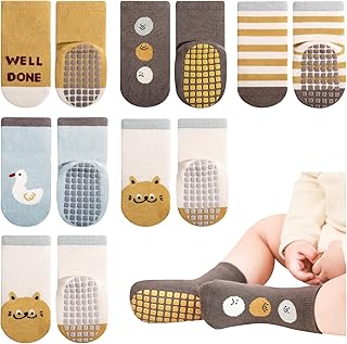 Calcetines Antideslizantes para Bebés Niños Lote de 6