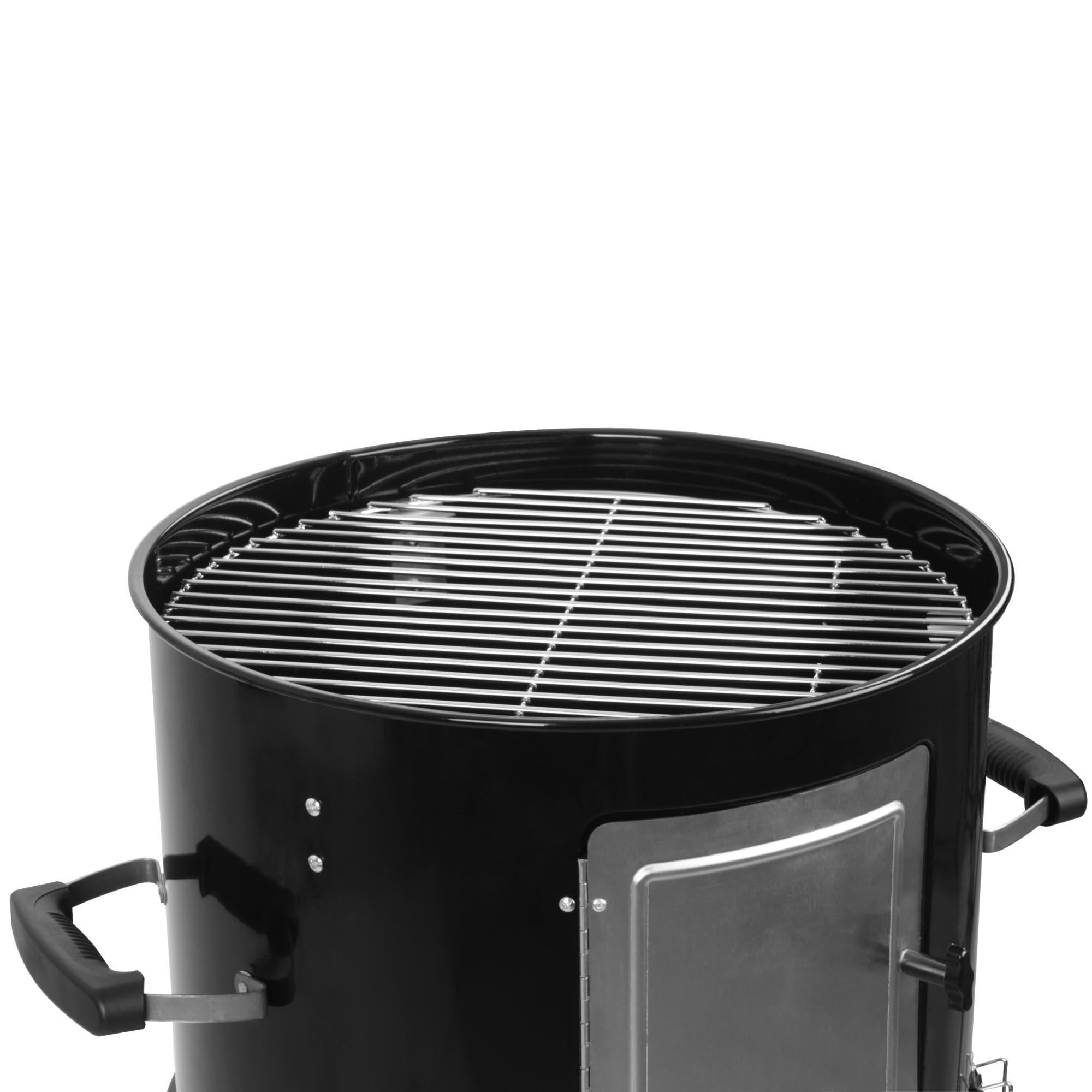 BBQ-Toro Barril Ahumador 3 en 1 | Ø 47 cm | Barril de Ahumado, Fumador | Parrilla de Ahumado, Parrilla de Carbón con Tapa | Horno para Leña | Barbacoa, Smoker, Barril Ahumador con Termómetro