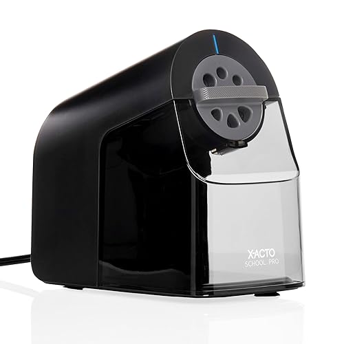 X-ACTO Pencil Sharpener, School Pro Electric Pencil Sharpener, With Six