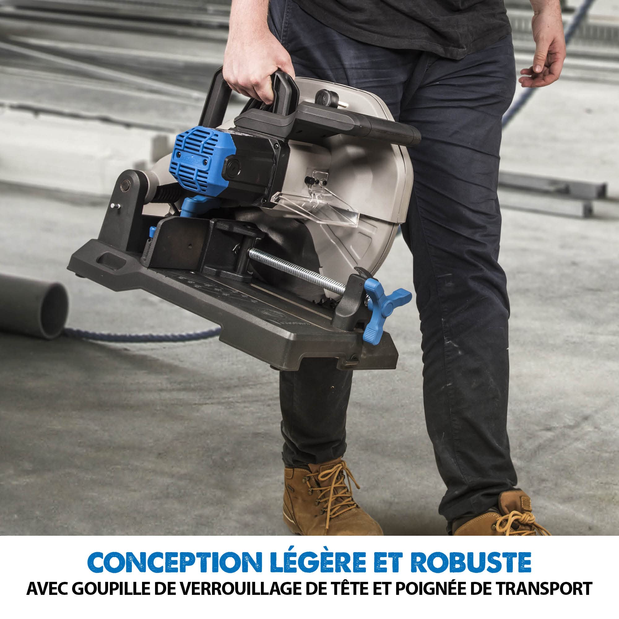 Evolution S355Cps - Scie à Tronçonner en acier Industriel de 355 mm - Finition Instantanée, sans Chaleur, sans Bavures et sans Étincelles - lame à acier Doux Fournie