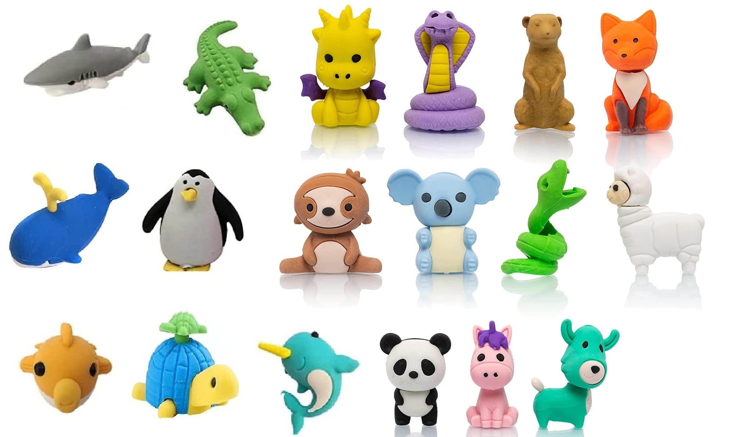 SUPER TOY Animal Erasers Desk Pets for Kids Pencil Bulk Puzzle Erasers Toys Gifts for Classroom Prizes,Game Reward,Treasure Box,Easter Egg Fillers,Goodie Bag Stuffers,Party Favors (B0B1F1V5DQ) Amazon Price History, Amazon Price Tracker
