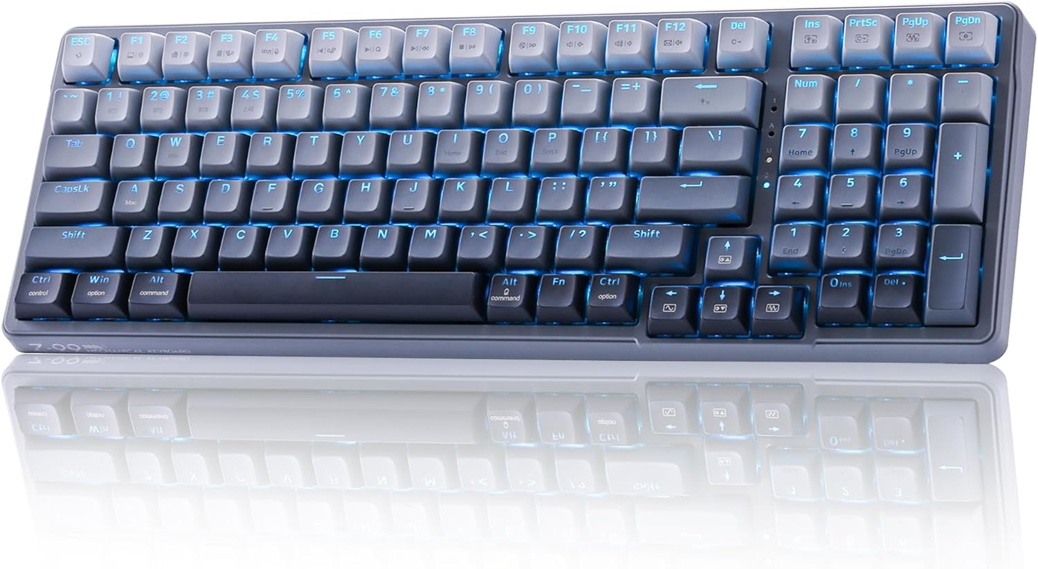 E-YOOSO Z-99 Gaming Keyboard Wireless with Triple Mode BT/2.4G/USB-C, 96% Keyboard, Linear Switches, Wireless Mechanical Keyboard with Number Pad for PC/Mac