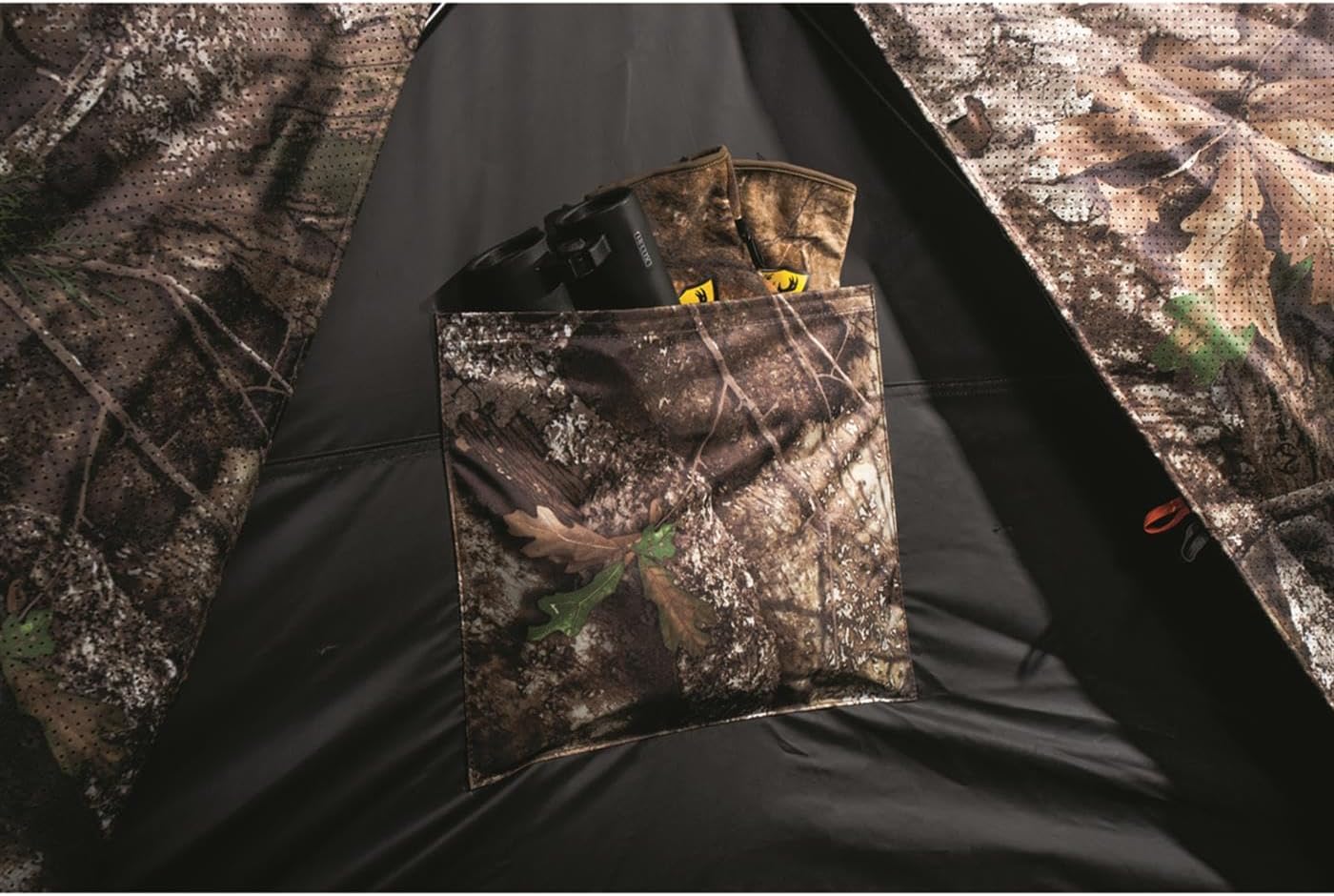 Guide Gear Flare XL Tall Hunting Ground Blind, See-Through, 360 View, 2-3 Person Pop-up Tent, Turkey, Duck, Deer Hunting Gear Equipment Accessories