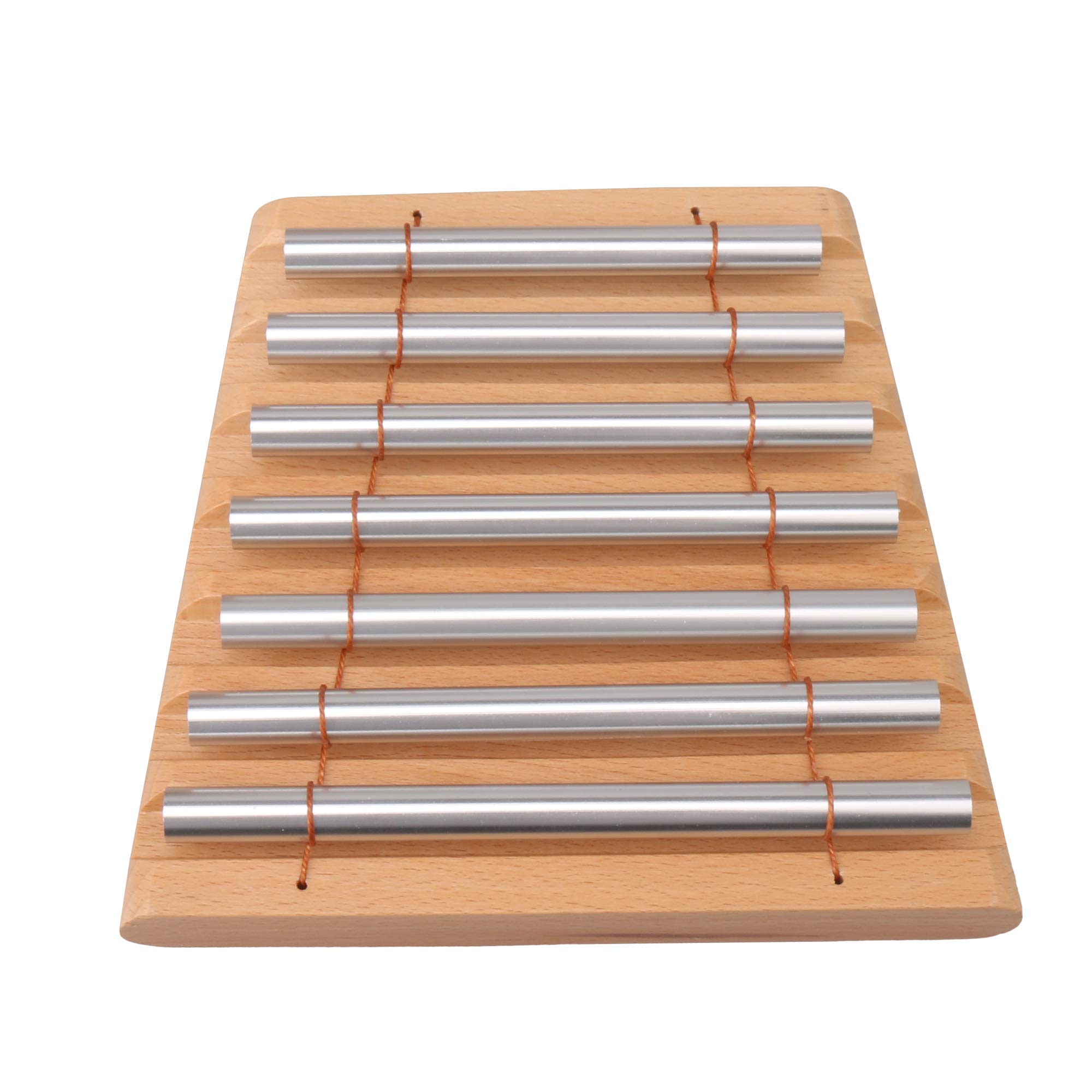 Lovermusic 7 tonalità di legno Woodstock strumento energia Chime con bacchetta e 7 tubo
