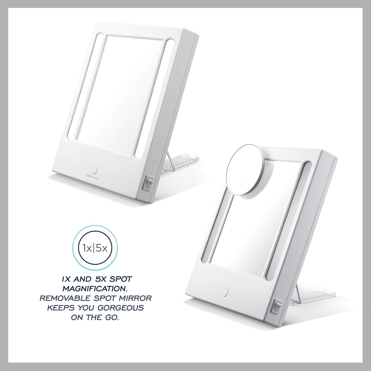 Conair Reflections LED Lighted Vanity Makeup Mirror with 5X Spot Magnification : Beauty & Personal Care