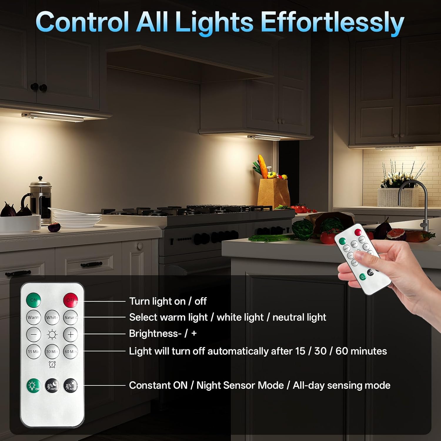 Under Cabinet Lighting with Charging Station,Motion Sensor Light Indoor with Remote,3color Dimmable Closet Light Rechargeable Wireless,Under Counter Lights for Kitchen 6Pack