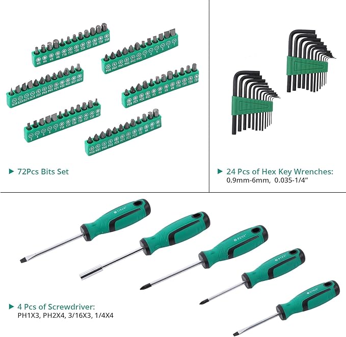 Towallmark Juego de Herramientas Mecánico 213 Piezas con Estuche miniatura 5
